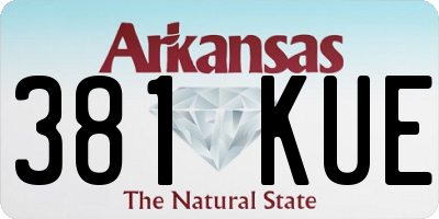 AR license plate 381KUE