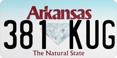 AR license plate 381KUG