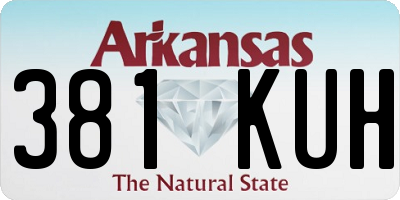 AR license plate 381KUH
