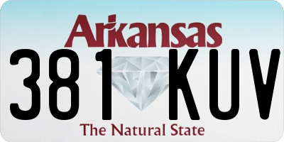 AR license plate 381KUV