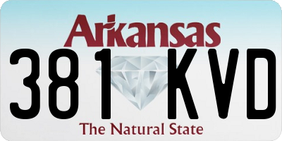 AR license plate 381KVD