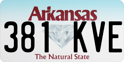 AR license plate 381KVE