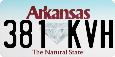 AR license plate 381KVH
