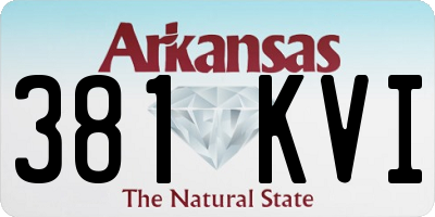 AR license plate 381KVI