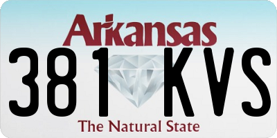 AR license plate 381KVS