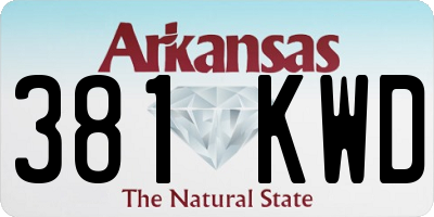 AR license plate 381KWD