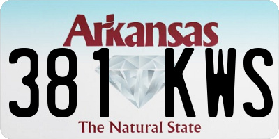 AR license plate 381KWS