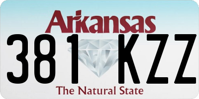 AR license plate 381KZZ