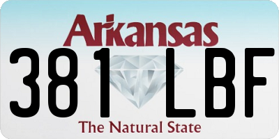 AR license plate 381LBF