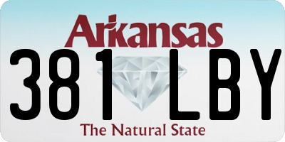 AR license plate 381LBY