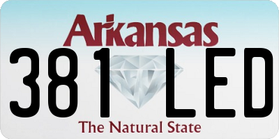 AR license plate 381LED