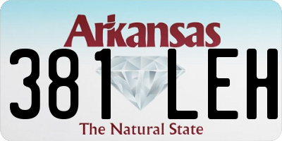 AR license plate 381LEH