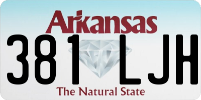 AR license plate 381LJH