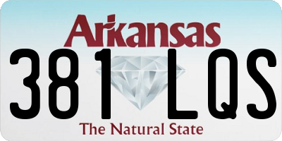 AR license plate 381LQS