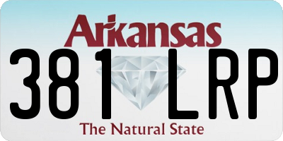 AR license plate 381LRP