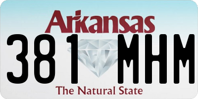 AR license plate 381MHM