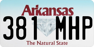 AR license plate 381MHP