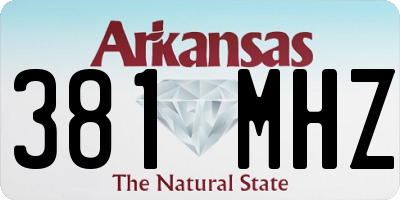 AR license plate 381MHZ