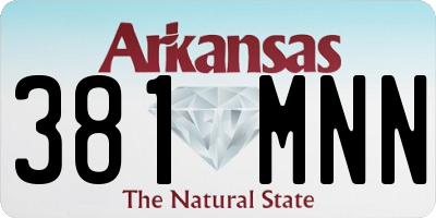 AR license plate 381MNN