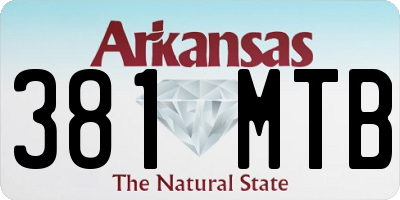 AR license plate 381MTB