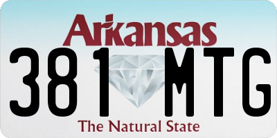 AR license plate 381MTG