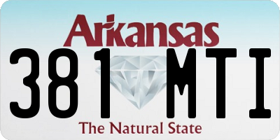 AR license plate 381MTI