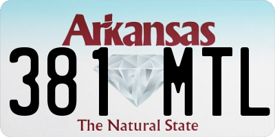 AR license plate 381MTL