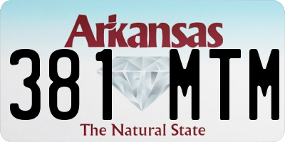 AR license plate 381MTM