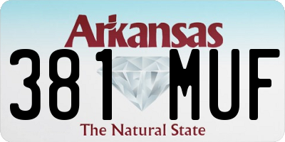 AR license plate 381MUF