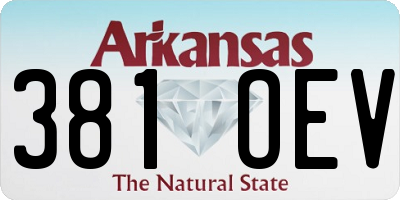 AR license plate 381OEV