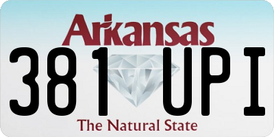 AR license plate 381UPI