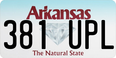 AR license plate 381UPL