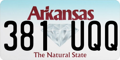 AR license plate 381UQQ