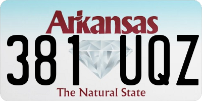 AR license plate 381UQZ