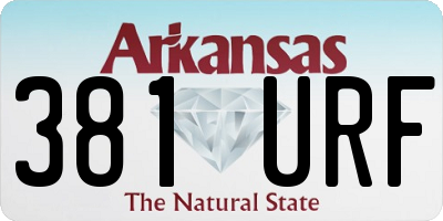 AR license plate 381URF