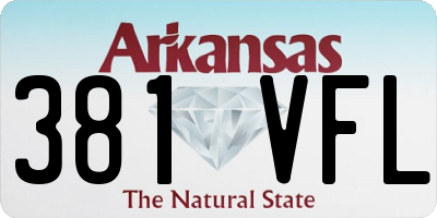 AR license plate 381VFL