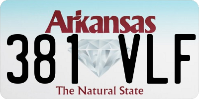 AR license plate 381VLF