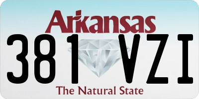 AR license plate 381VZI