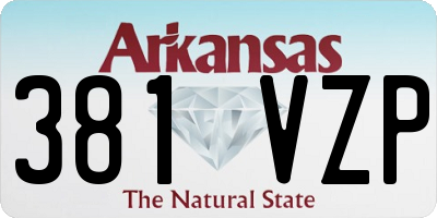 AR license plate 381VZP