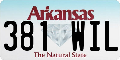 AR license plate 381WIL