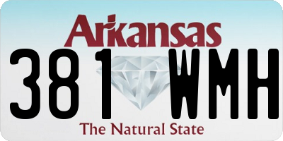 AR license plate 381WMH