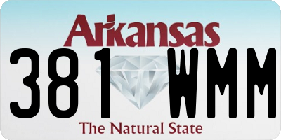 AR license plate 381WMM