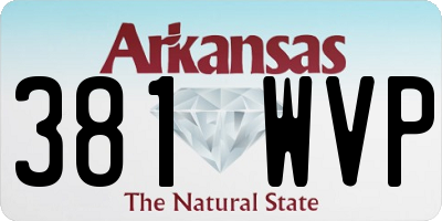AR license plate 381WVP