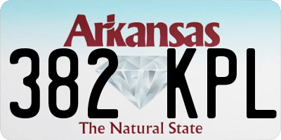 AR license plate 382KPL