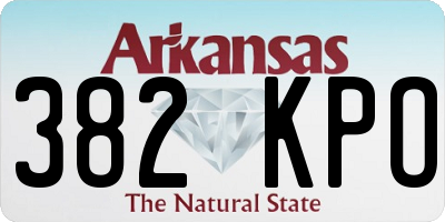 AR license plate 382KPO