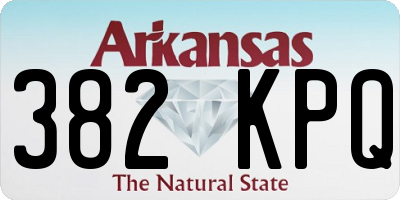 AR license plate 382KPQ