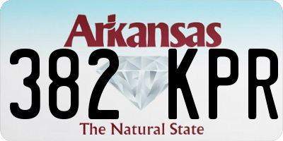 AR license plate 382KPR