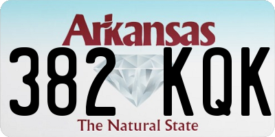 AR license plate 382KQK