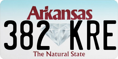 AR license plate 382KRE