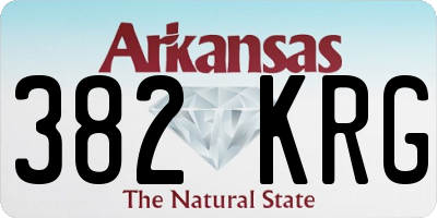 AR license plate 382KRG